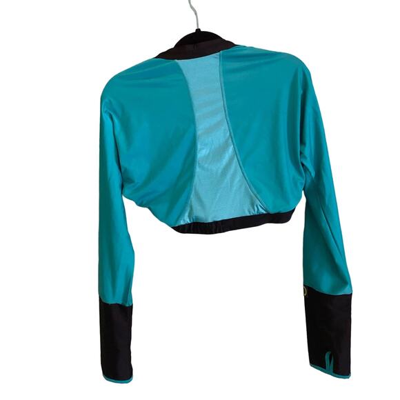 NWT Moxie Aqua Black Bolero Size Large L MSRP $55 - Picture 2 of 5